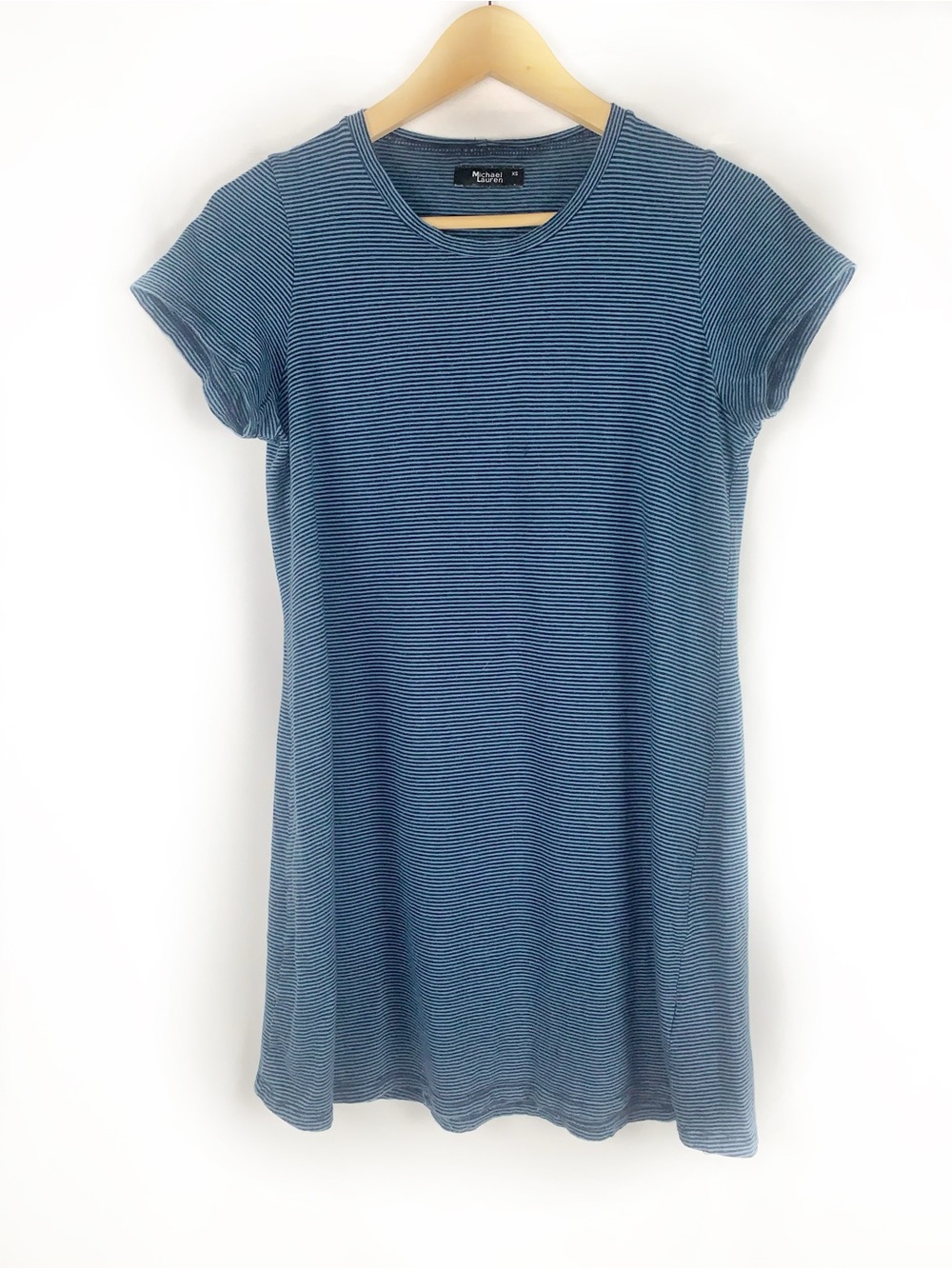 Revolve Michael Lauren Cuba T-Shirt Dress 90's Mini Stripe